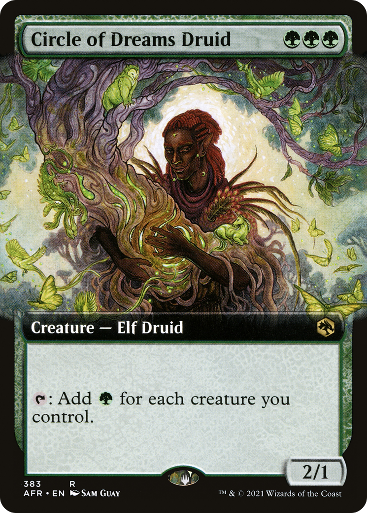 Circle of Dreams Druid (AFR-383) - Adventures in the Forgotten Realms: (Extended Art)