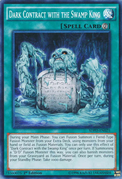 Dark Contract with the Swamp King [SDPD-EN025] Common - Josh's Cards
