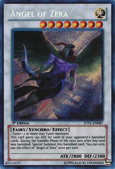 Angel of Zera [JOTL-EN087] Secret Rare - Josh's Cards