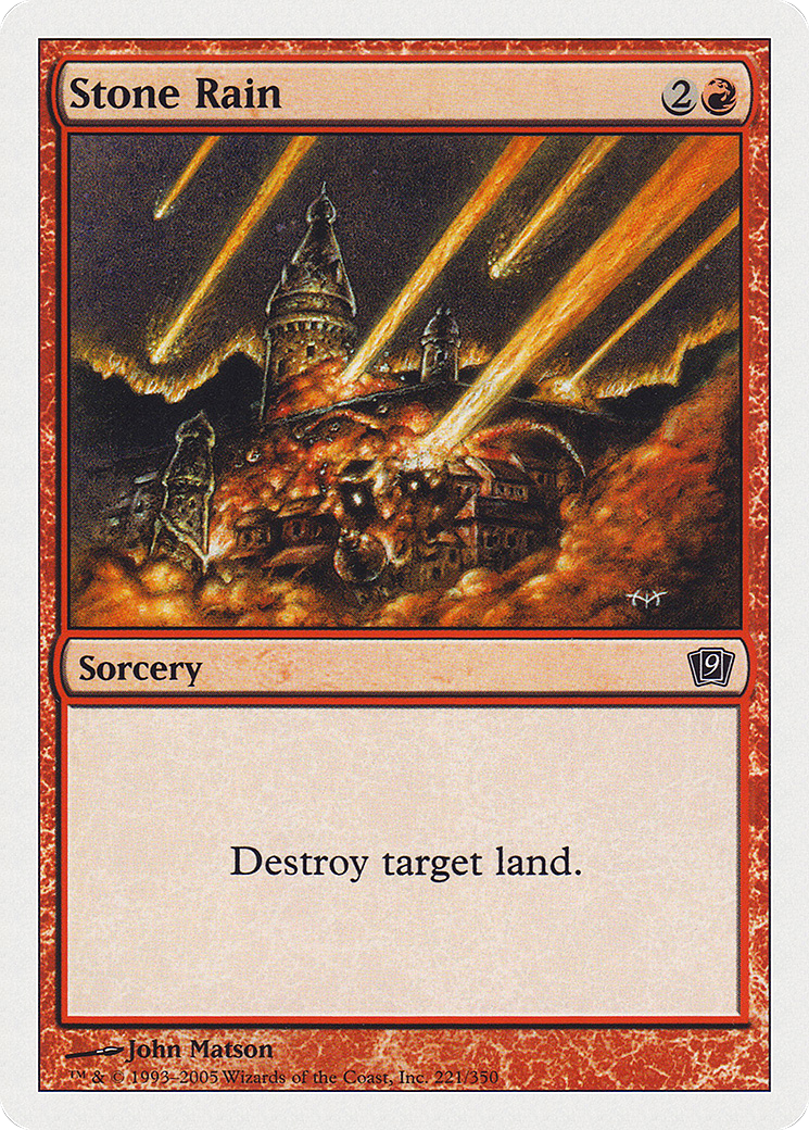 Stone Rain [Ninth Edition] Foil
