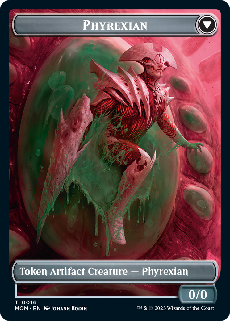 Incubator // Phyrexian (16) Double-Sided Token [March of the Machine Tokens] Foil