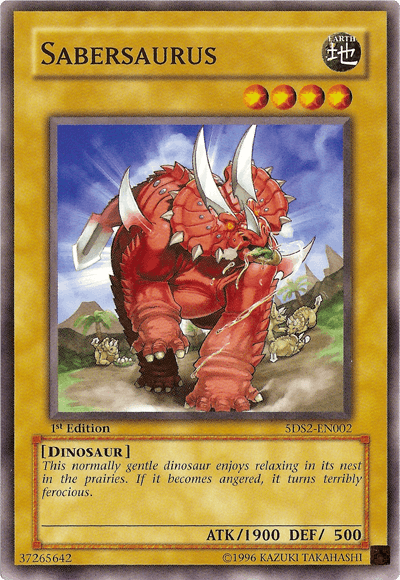 Sabersaurus [5DS2-EN002] Common - Josh's Cards