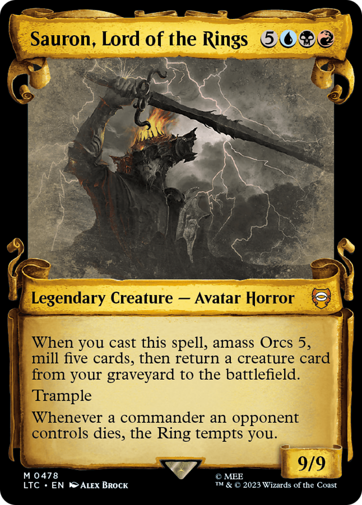 Sauron, Lord of the Rings (LTC-478) - Tales of Middle-earth Commander: (Showcase)