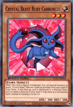 Crystal Beast Ruby Carbuncle [SGX1-ENF04] Common - Josh's Cards
