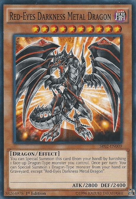 Red-Eyes Darkness Metal Dragon [SR02-EN009] Common - Josh's Cards