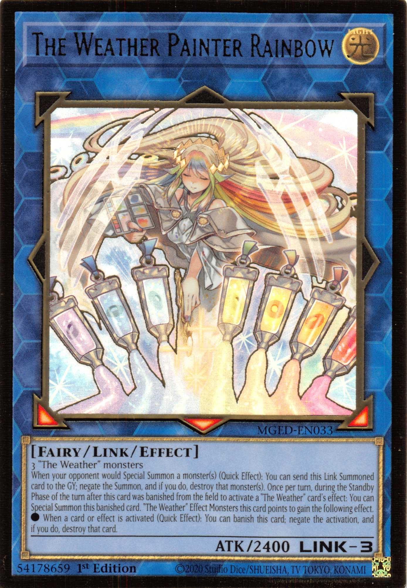 The Weather Painter Rainbow [MGED-EN033] Gold Rare - Josh's Cards