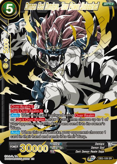 Demon God Demigra, True Power Unleashed (Alternate Art) (DB3-109) [Special Anniversary Set 2021] Parallel Foil