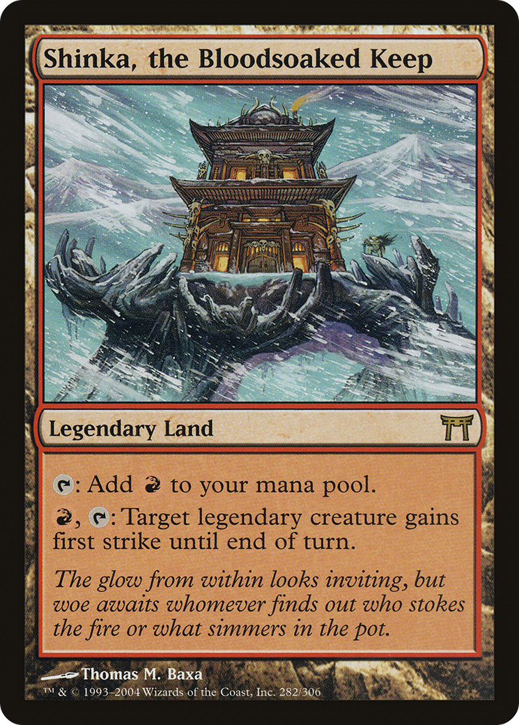 Shinka, the Bloodsoaked Keep (CHK-282) - Champions of Kamigawa