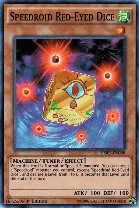 Speedroid Red-Eyed Dice [HSRD-EN008] Super Rare - Josh's Cards
