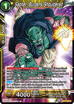 Saonel, Burdens Shouldered (BT17-102) [Ultimate Squad] Parallel Foil