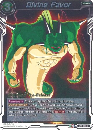 Divine Favor (BT9-088) [Universal Onslaught Prerelease Promos] Parallel Foil