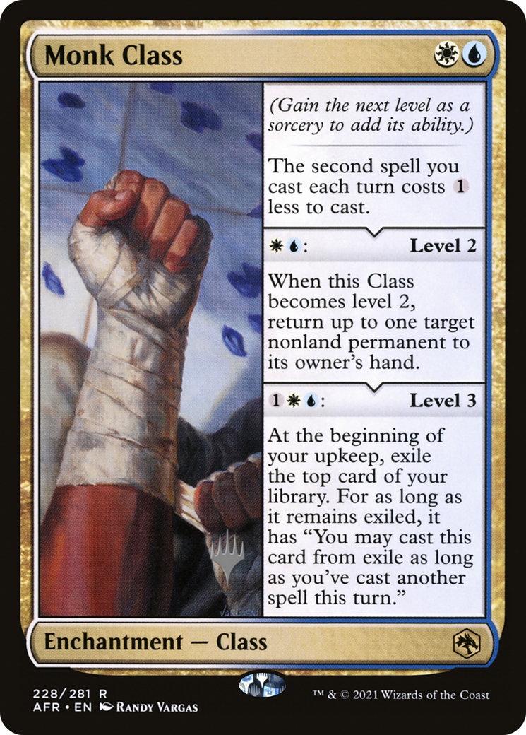 Monk Class (PPAFR-228P) - Adventures in the Forgotten Realms Promos Foil
