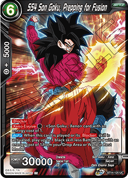 SS4 Son Goku, Prepping for Fusion (BT14-125) [Cross Spirits] Parallel Foil