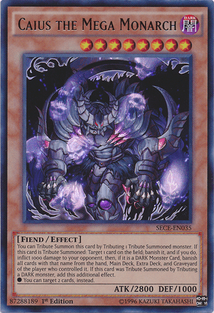 Caius the Mega Monarch [SECE-EN035] Ultra Rare - Josh's Cards