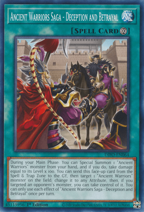Ancient Warriors Saga - Deception and Betrayal [DIFO-EN064] Common - Josh's Cards