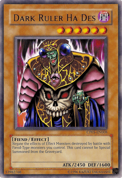 Dark Ruler Ha Des [CP05-EN008] Rare - Josh's Cards
