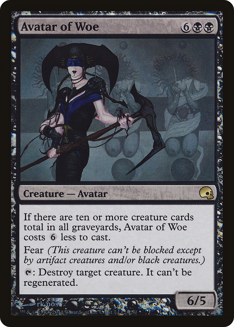 Avatar of Woe (GRV-006) - Premium Deck Series: Graveborn Foil