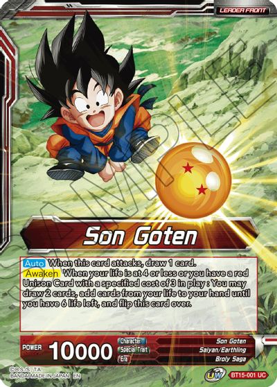 Son Goten // SS Son Goten, Kamehameha Miracle (BT15-001) [Saiyan Showdown] Parallel Foil