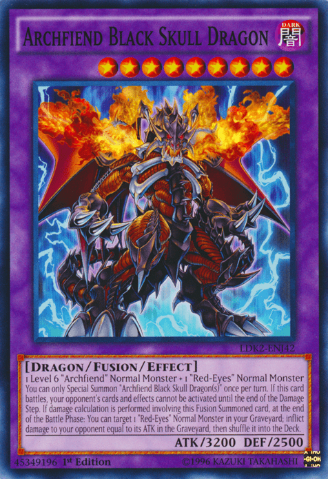 Archfiend Black Skull Dragon [LDK2-ENJ42] Common - Josh's Cards