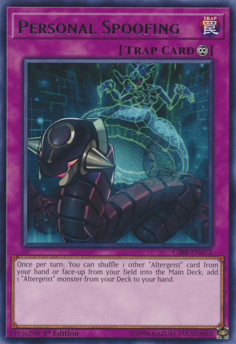 Personal Spoofing [CIBR-EN072] Rare - Josh's Cards
