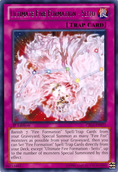 Ultimate Fire Formation - Seito [CBLZ-EN073] Rare - Josh's Cards