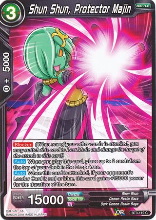 Shun Shun, Protector Majin (BT3-119) [Cross Worlds] Parallel Foil