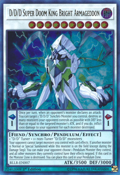 D/D/D Super Doom King Bright Armageddon [BLLR-EN007] Ultra Rare - Josh's Cards