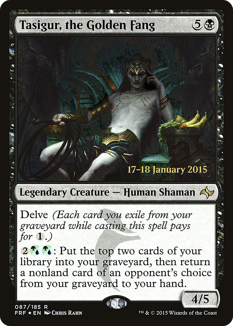 Tasigur, the Golden Fang (PRE-87S) - Fate Reforged Promos Foil