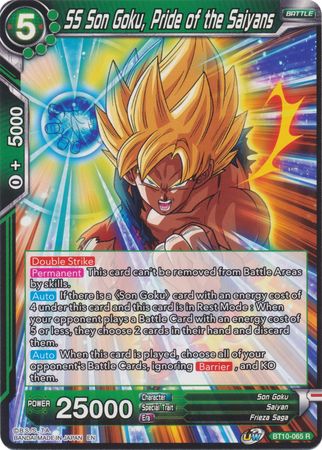 SS Son Goku, Pride of the Saiyans (BT10-065) [Rise of the Unison Warrior 2nd Edition] Parallel Foil