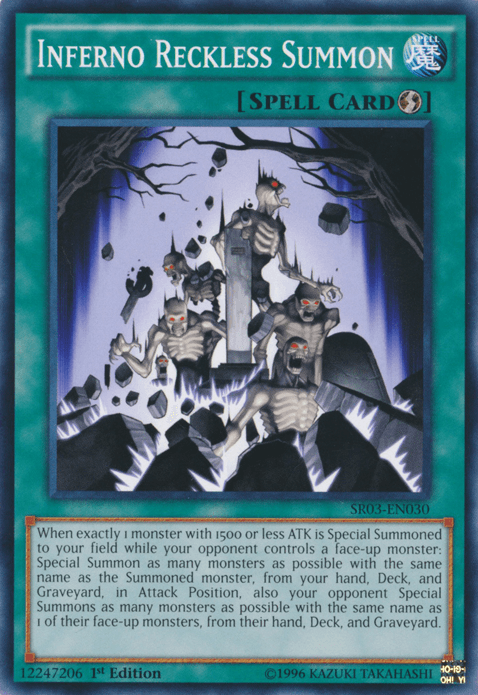 Inferno Reckless Summon [SR03-EN030] Common - Josh's Cards