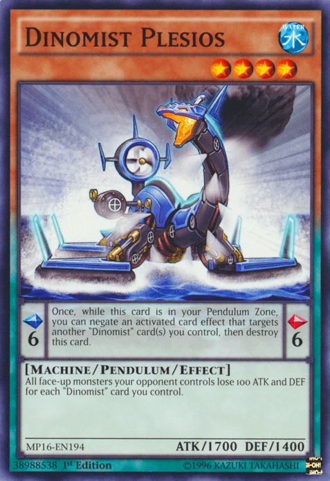 Dinomist Plesios [MP16-EN194] Common - Josh's Cards