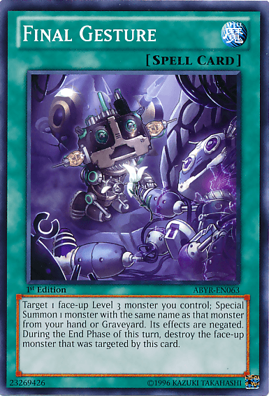 Final Gesture [ABYR-EN063] Common - Josh's Cards
