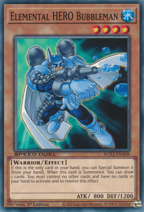 Elemental HERO Bubbleman [SGX2-ENA08] Common - Josh's Cards
