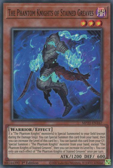 The Phantom Knights of Stained Greaves [MP21-EN167] Super Rare - Josh's Cards