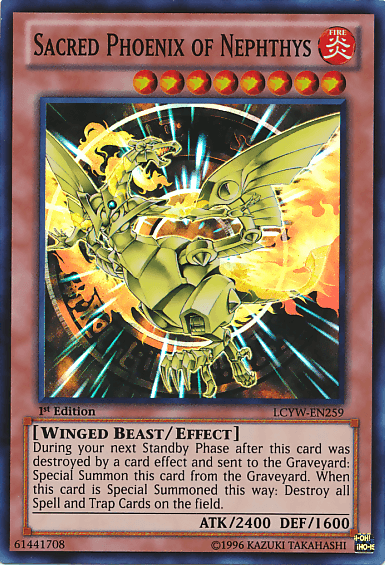 Sacred Phoenix of Nephthys [LCYW-EN259] Super Rare - Josh's Cards