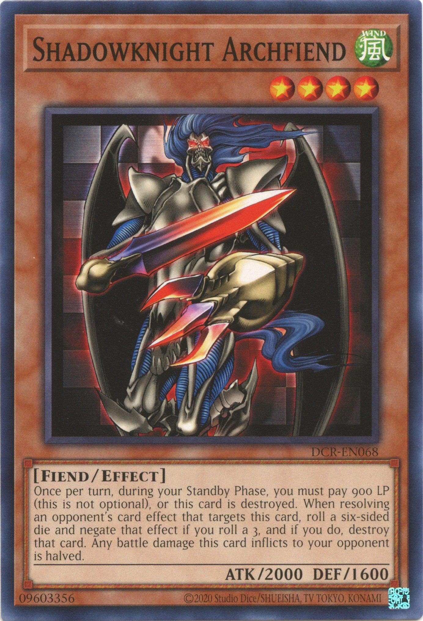 Shadowknight Archfiend (25th Anniversary) [DCR-EN068] Common - Josh's Cards
