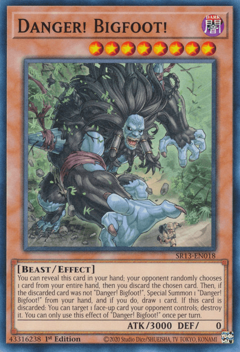 Danger! Bigfoot! [SR13-EN018] Common - Josh's Cards