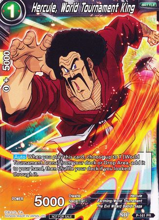 Hercule, World Tournament King (Power Booster) (P-161) [Promotion Cards] Parallel Foil