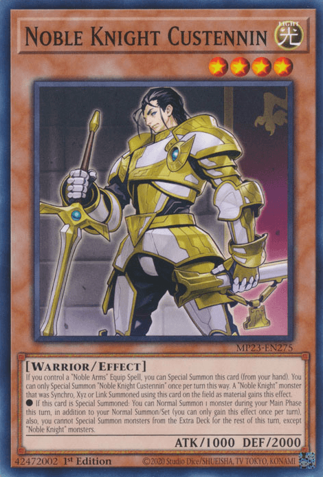 Noble Knight Custennin [MP23-EN275] Common - Josh's Cards
