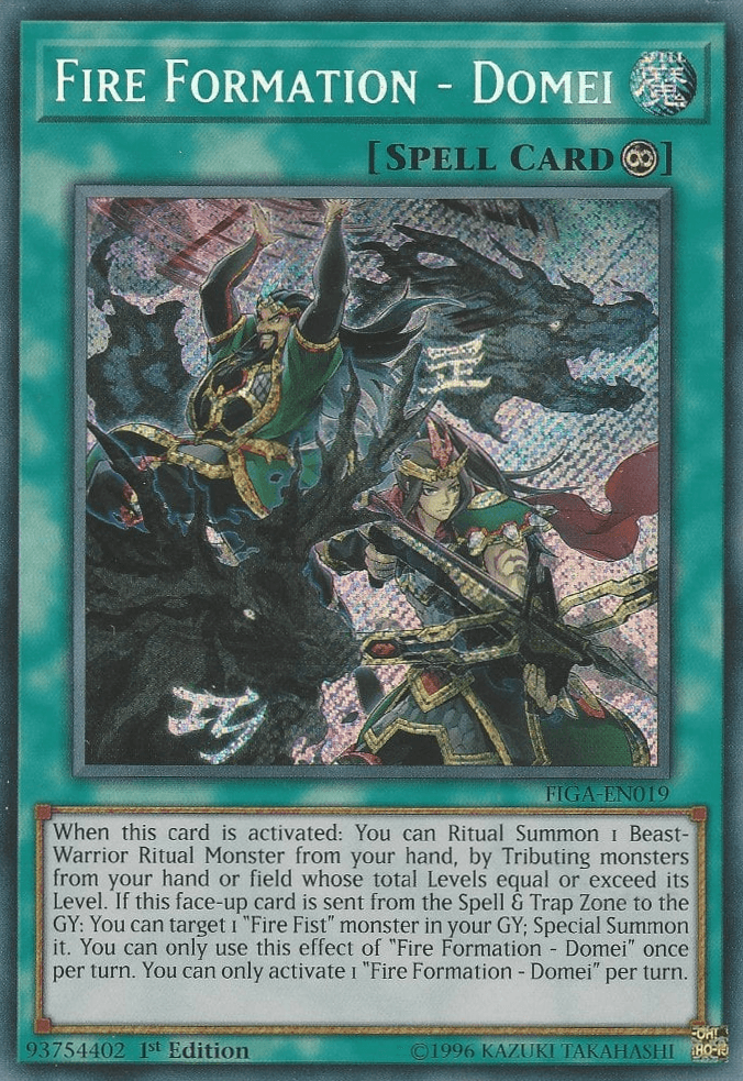 Fire Formation - Domei [FIGA-EN019] Secret Rare - Josh's Cards
