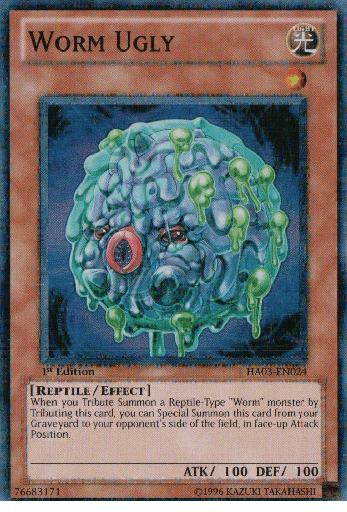 Worm Ugly [HA03-EN024] Super Rare - Josh's Cards