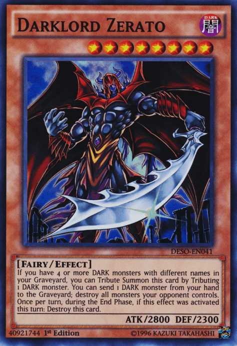 Darklord Zerato [DESO-EN041] Super Rare - Josh's Cards