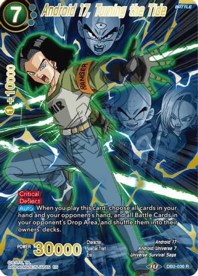 Android 17, Turning the Tide (Alternate Art) (DB2-036_R) [Special Anniversary Set 2021] Parallel Foil