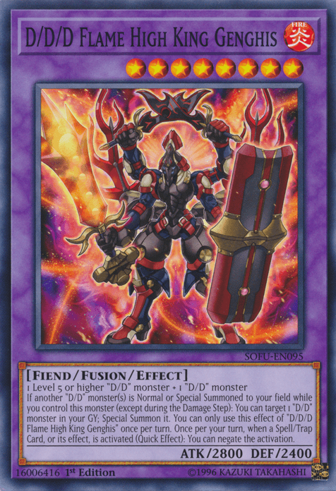 D/D/D Flame High King Genghis [SOFU-EN095] Common - Josh's Cards