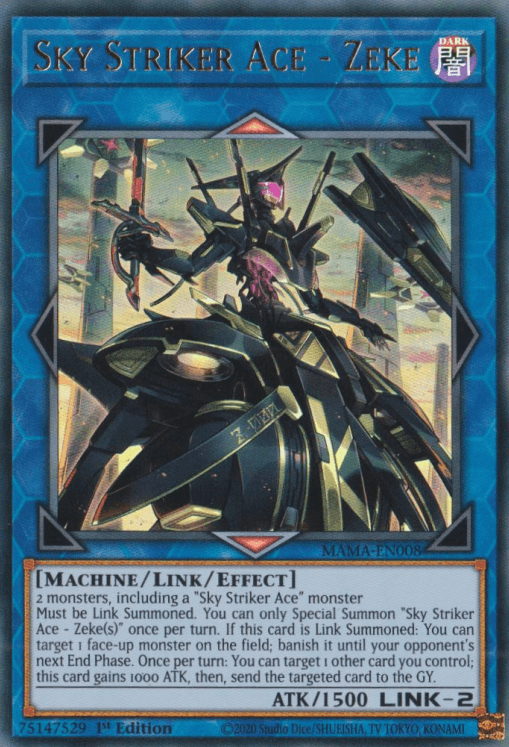 Sky Striker Ace - Zeke [MAMA-EN008] Ultra Rare - Josh's Cards