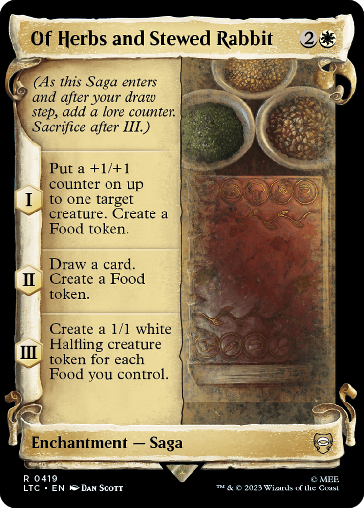 Of Herbs and Stewed Rabbit (LTC-419) - Tales of Middle-earth Commander: (Showcase)
