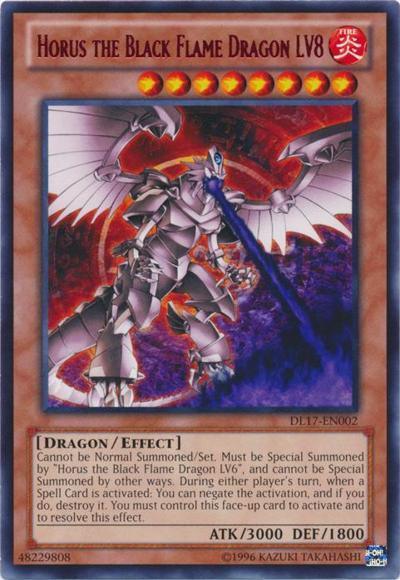 Horus the Black Flame Dragon LV8 (Red) [DL17-EN002] Rare - Josh's Cards