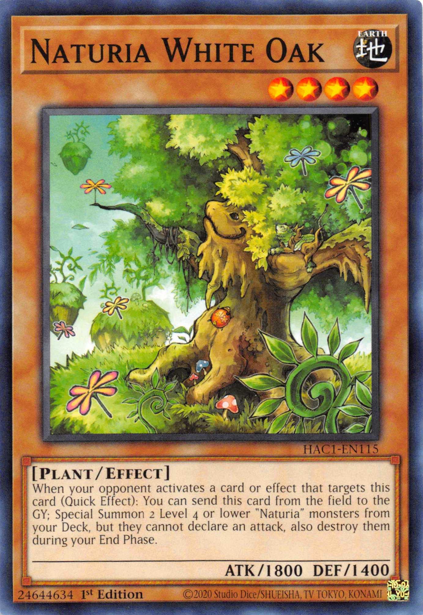 Naturia White Oak [HAC1-EN115] Common - Josh's Cards