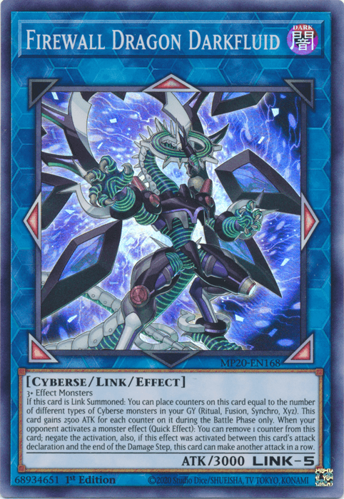 Firewall Dragon Darkfluid [MP20-EN168] Super Rare - Josh's Cards