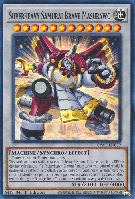 Superheavy Samurai Brave Masurawo [CYAC-EN039] Ultra Rare - Josh's Cards